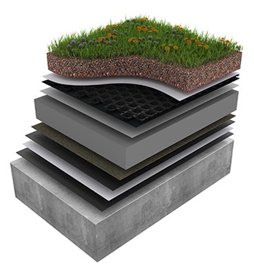Inverted Roof with Green Roof